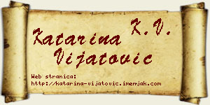 Katarina Vijatović vizit kartica